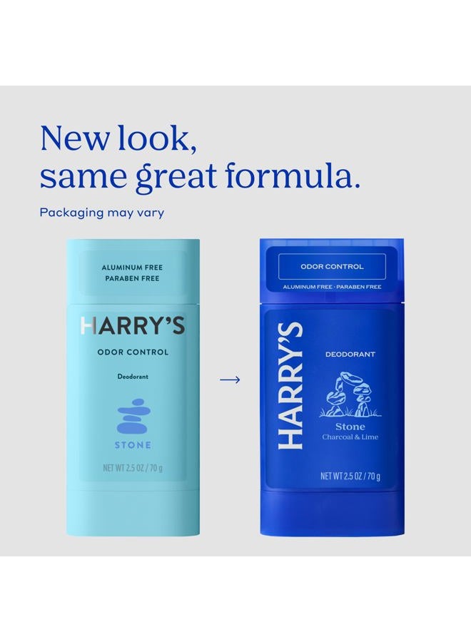 Harry's مزيل عرق خالي من الألمنيوم للرجال - التحكم في الرائحة، رائحة الحجر، 2.5 أونصة، عبوة 3، مزيل عرق للرجال - Image 3