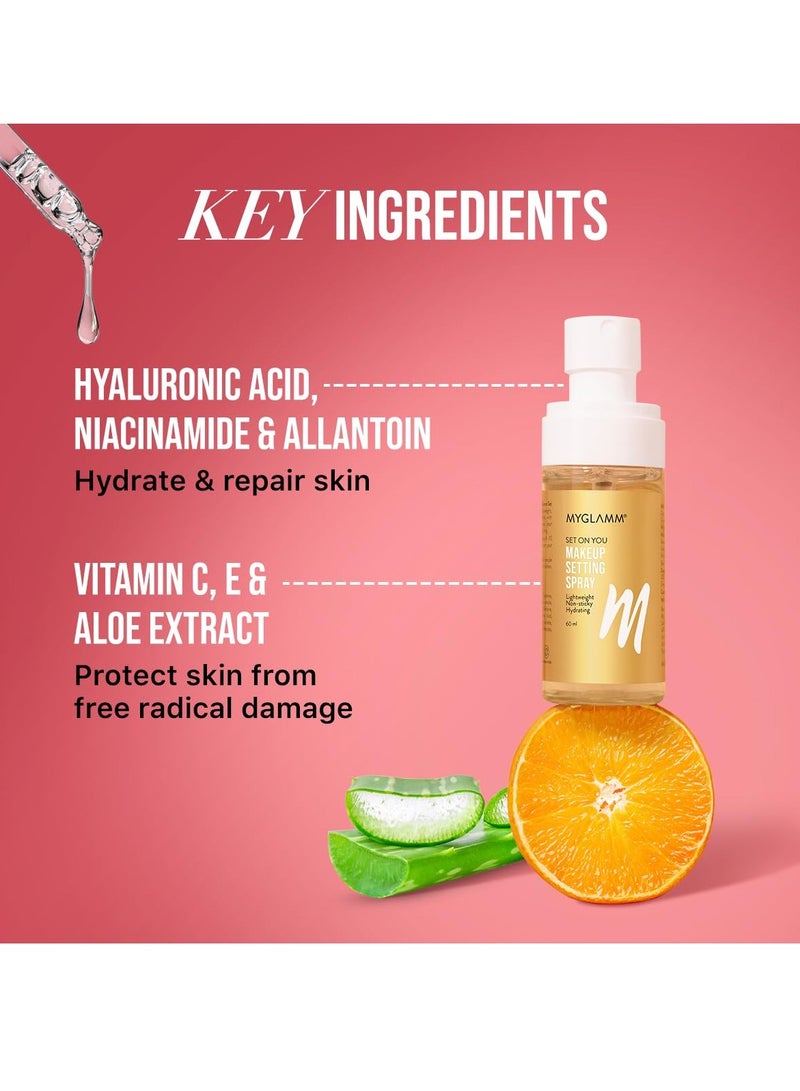 MyGlamm Set On You Setting Spray (60ml) - Image 5