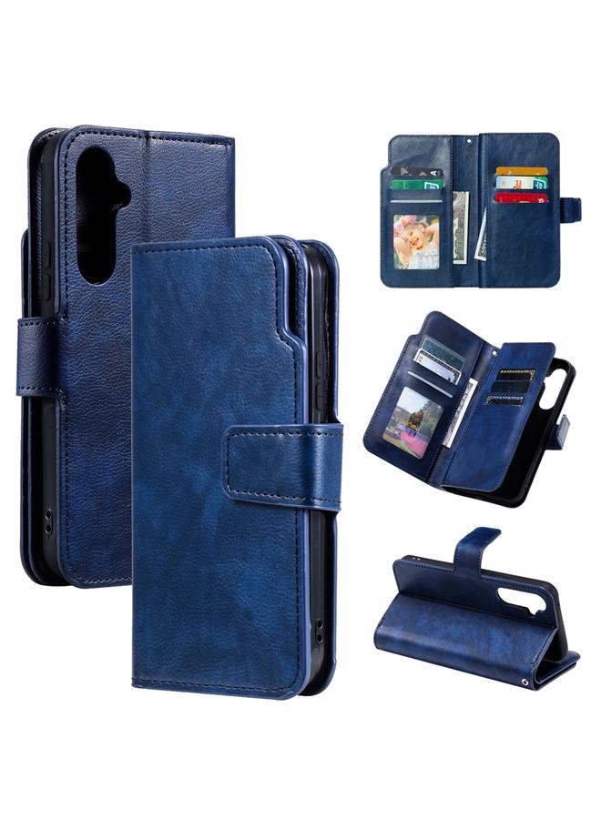 اس-توب جراب هاتف جلدي ثلاثي الطي مع محفظة لـ 9 بطاقات لهاتف Samsung Galaxy A05 - Image 1
