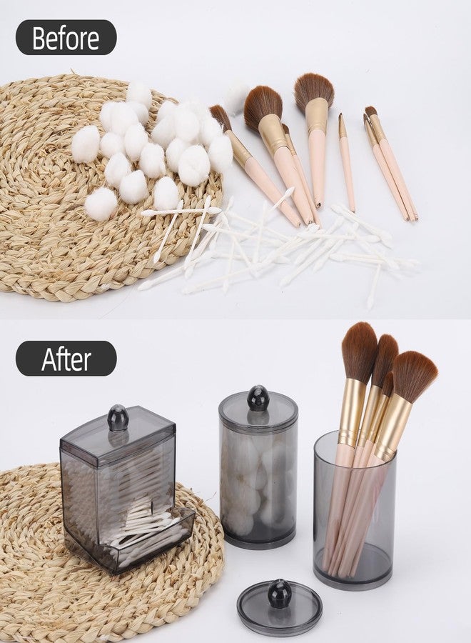 تي بيست ماكس موزع أعواد قطنية من تي بيست ماكس، حامل كرات قطنية ١٠/١٢ أونصة، منظم أوعية صيدلية - بلاستيك أسود - Image 4