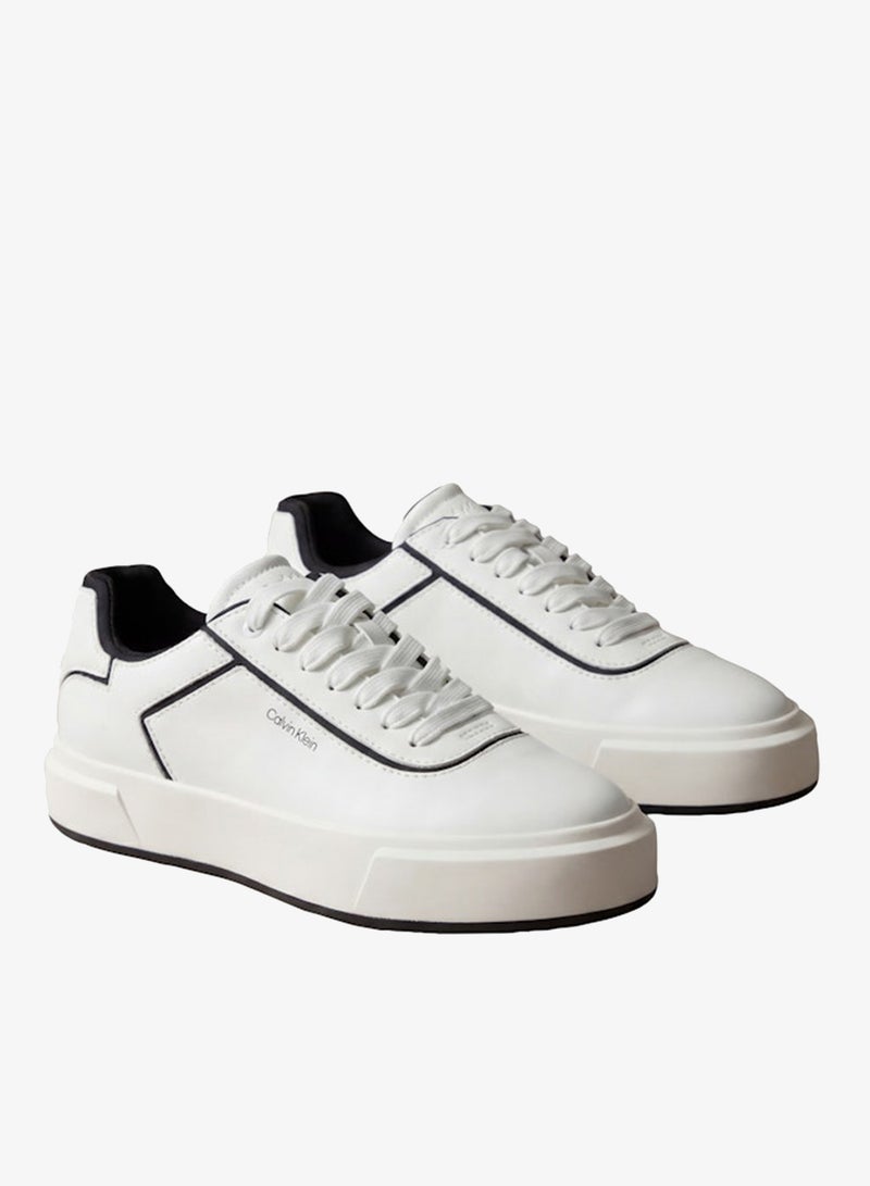 CALVIN KLEIN Leather Cupsole Trainers - Image 3
