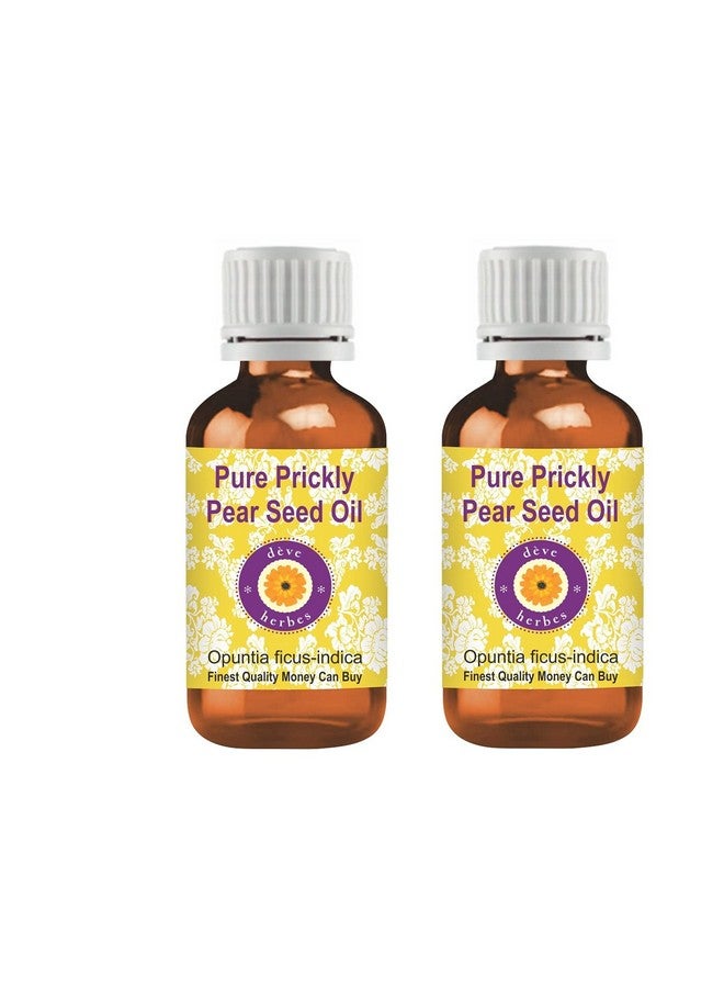 Deve Herbes Prickly Pear Seed Oil (Opuntia ficus-indica) | Infused | Pure | Non-Sticky | Lightweight | For Facial Care | Natural | Men & Women | 100ml X 2 - Image 1