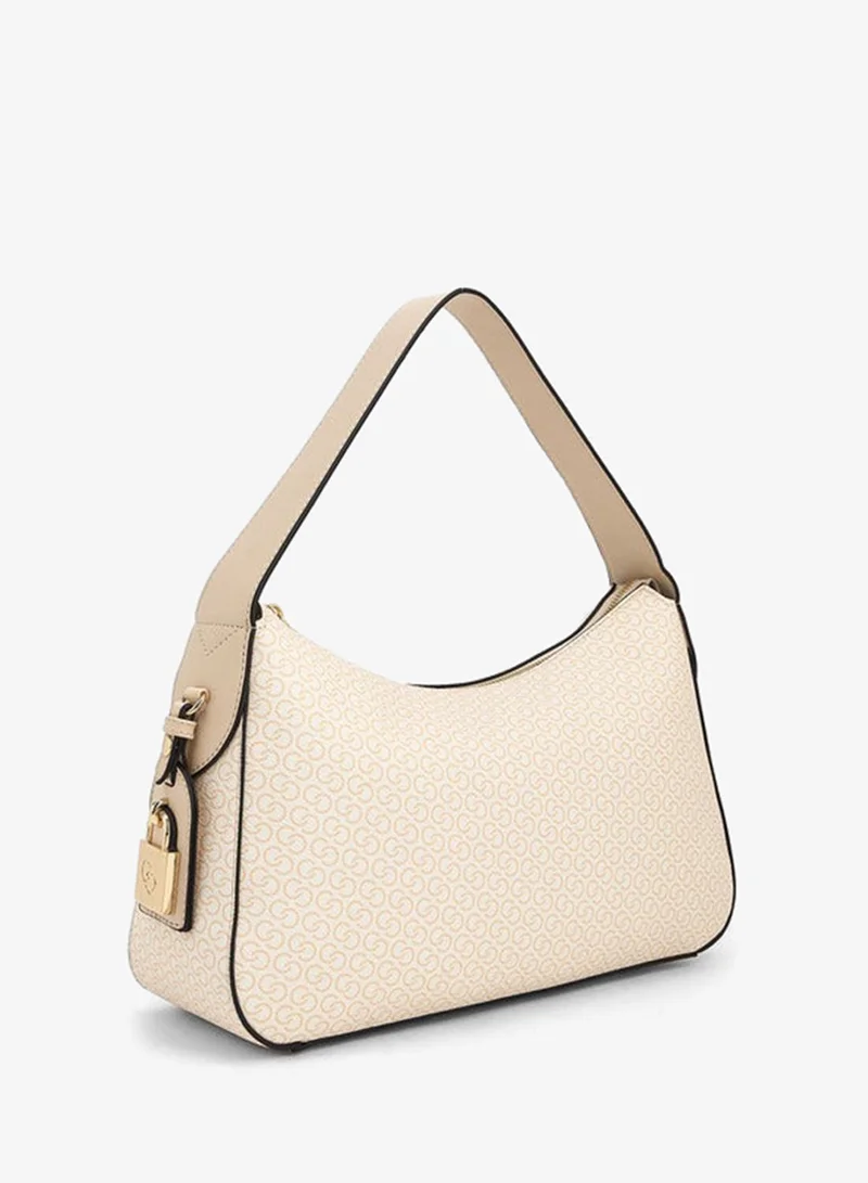 Celeste Monogram Print Shoulder Bag With Handle