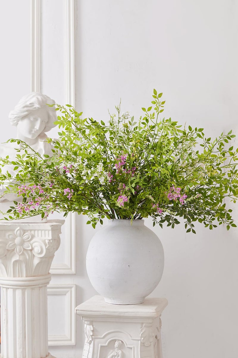 MISSPIN Artificial Flowers with Greenery Stems Faux Plants Indoor Branches for Tall Vase Ultra-Realistic, 12 Pcs Wedding Centerpieces, Home Decor & DIY Bouquets - Image 4