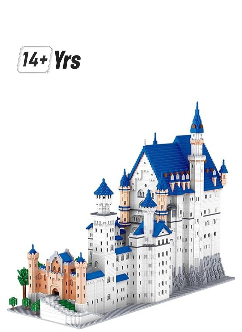 null - 11810pcs European Castle Mini Building Blocks Model for Neuschwanstein Castle, MOC Creative Simulation Mini Particle Vehicle Building Construction Toys - Image 1