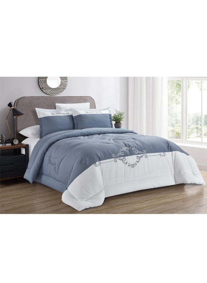 Cannon 6-Piece Floral Pattern King Comforter Set Assorted Color 35 x 60 x 50 cm CN CK6PCTFLEMB - Image 1