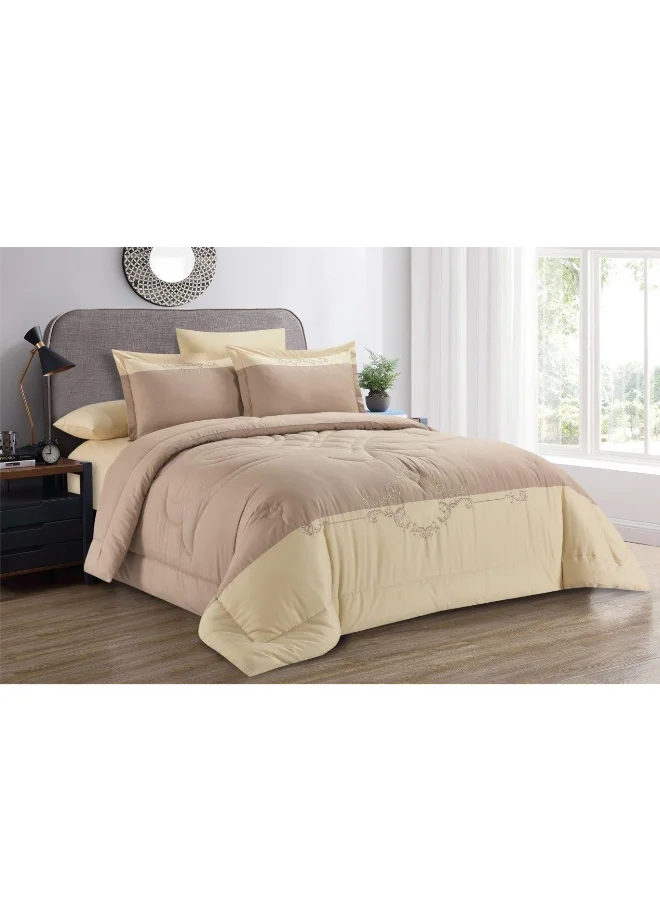 Cannon 6-Piece Floral Pattern King Comforter Set Assorted Color 35 x 60 x 50 cm CN CK6PCTFLEMB