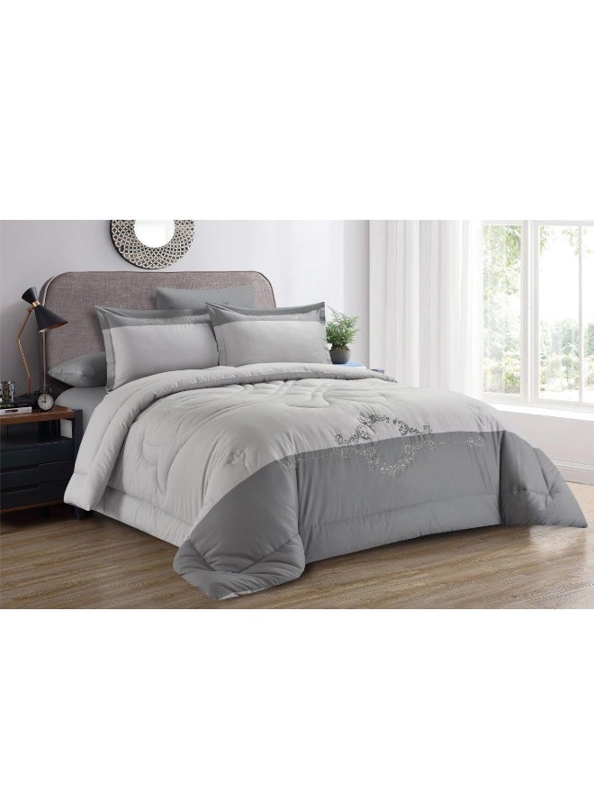 Cannon 6-Piece Floral Pattern King Comforter Set Assorted Color 35 x 60 x 50 cm CN CK6PCTFLEMB - Image 4