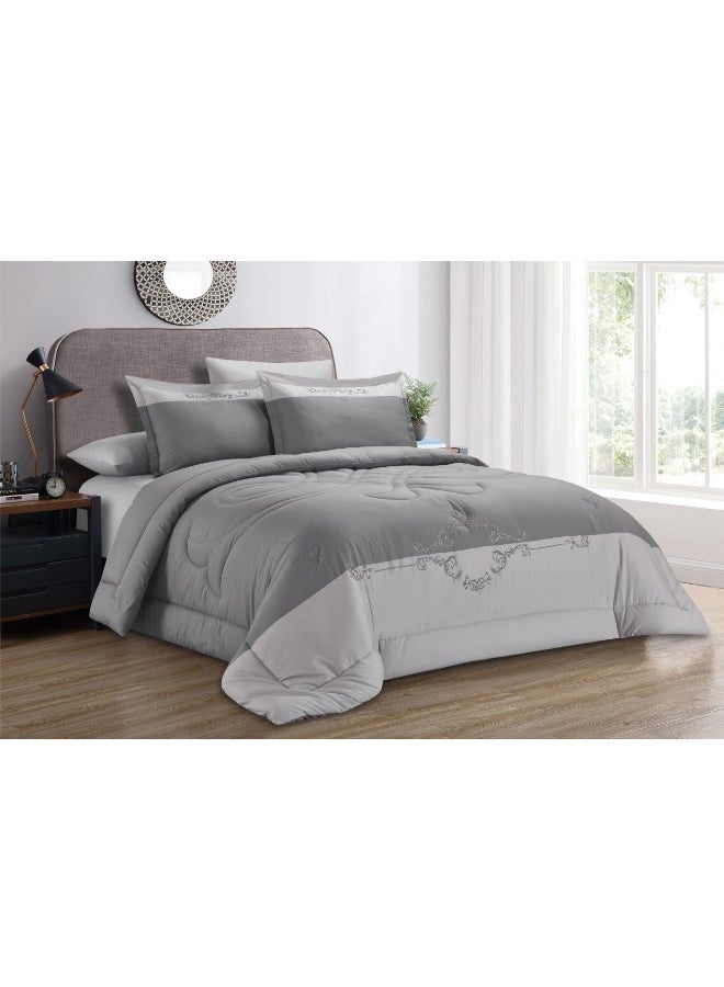 Cannon 6-Piece Floral Pattern King Comforter Set Assorted Color 35 x 60 x 50 cm CN CK6PCTFLEMB - Image 3