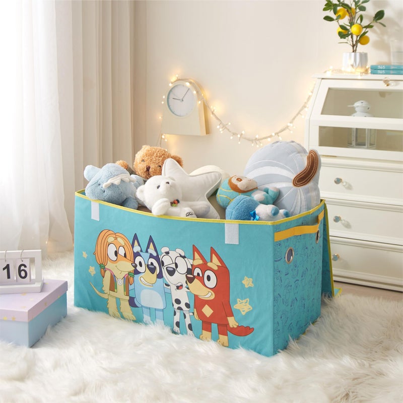 Idea Nuova Bluey Collapsible Storage Trunk Durable Fabric Chest with Soft Lid, 28.5"x14.5"x16",Kids Room Organizer - Image 5