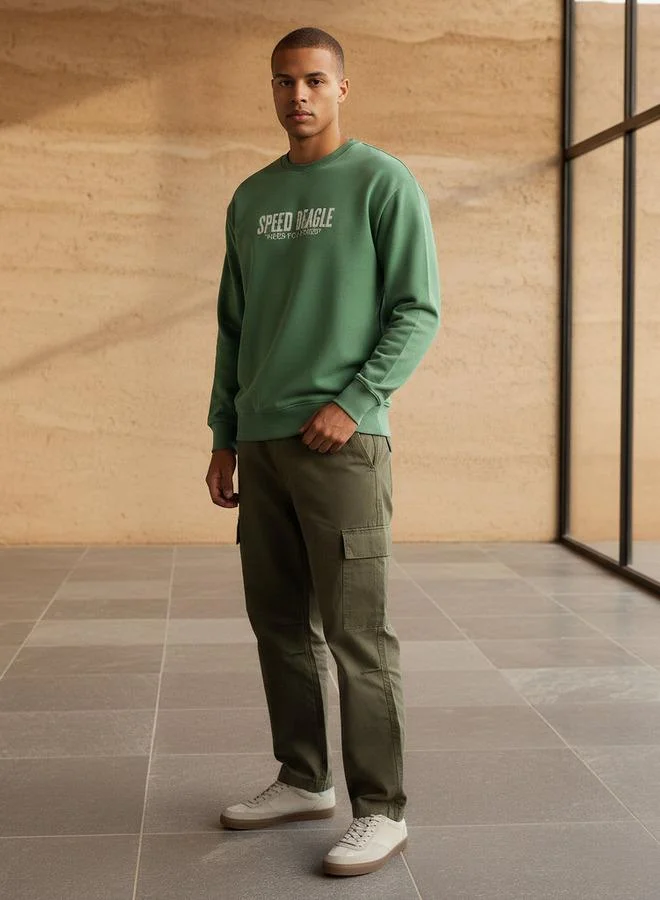 اس بي كاركترز سويت شيرت رجالي بطبعة سنوبي بقصة عادية