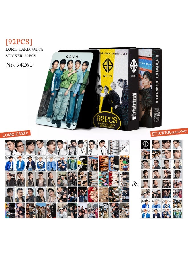 NIBEMINENT 92 Pcs SB19 Lomo Cards Card For Fans Collection Gifts - Image 1