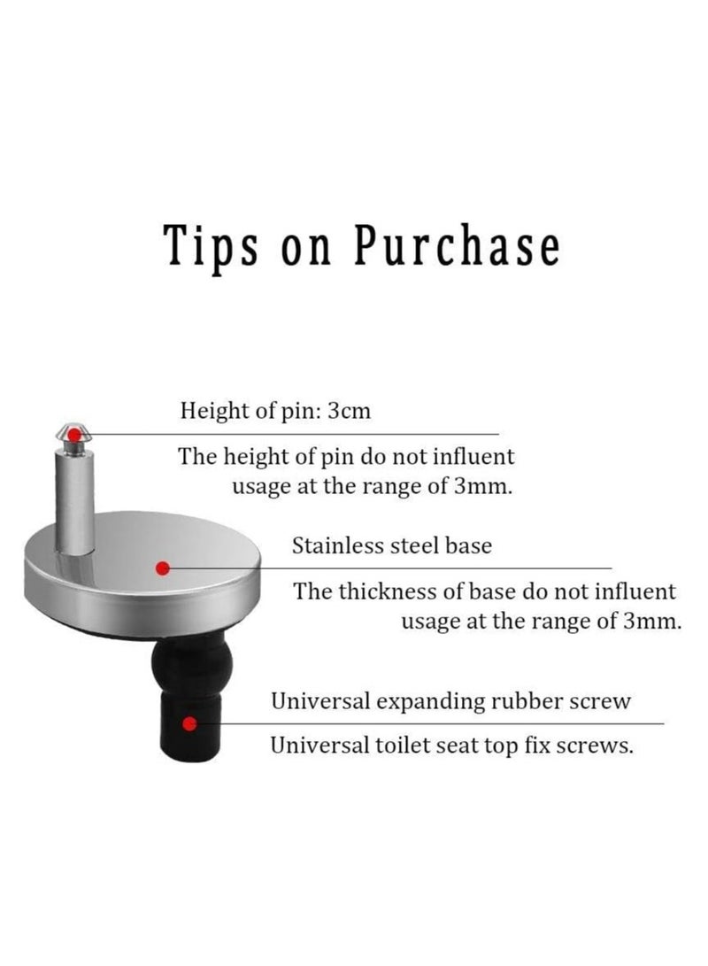 إسكدنيا إزالة سريعة لمحامص العلوية 2 قطعة محامص مقعد المرحاض الرباعي تثبيت جزء الرباع العلوي لمقعد المرحاض العالمي استبدال المغسلة العلوية بقاعدة 50 ملم - Image 5