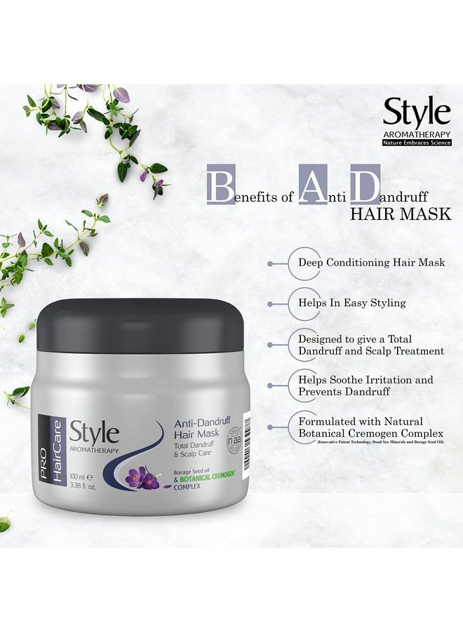style aromatherapy Professional Anti Dandruff Treatment Hair Mask Total Scalp Care For Itchy Sensitive And Flaky Scalp 100 Ml - Image 3