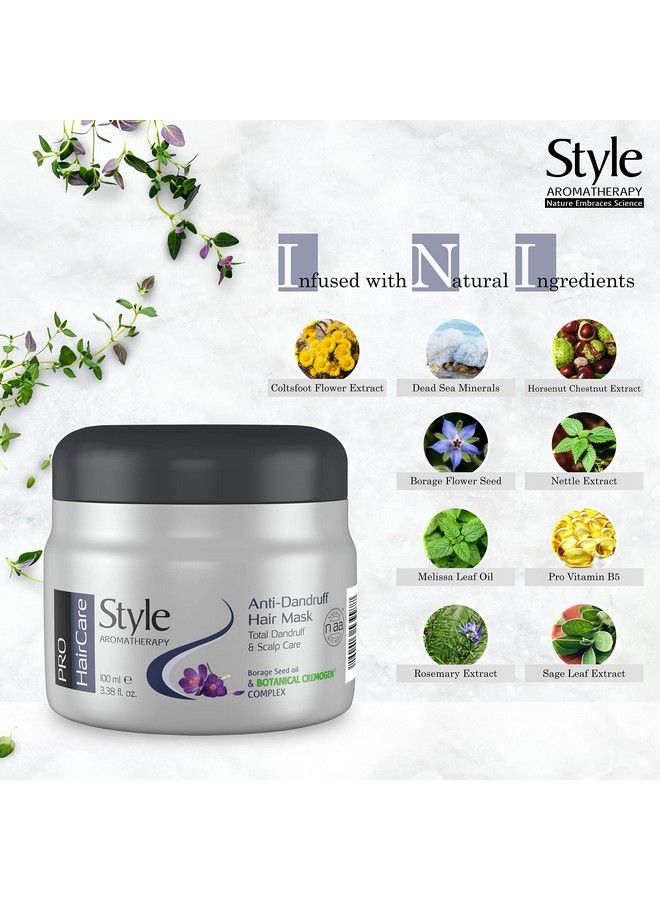 style aromatherapy Professional Anti Dandruff Treatment Hair Mask Total Scalp Care For Itchy Sensitive And Flaky Scalp 100 Ml - Image 4
