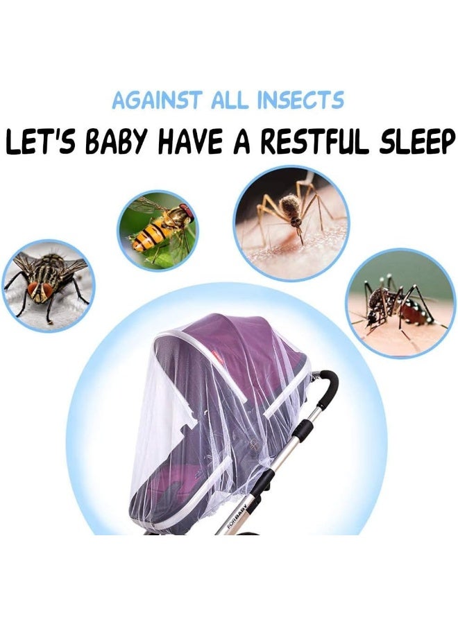 Sysmie Mosquito Net for Stroller - 2 Pack Durable Baby Stroller Mosquito Net - Image 3