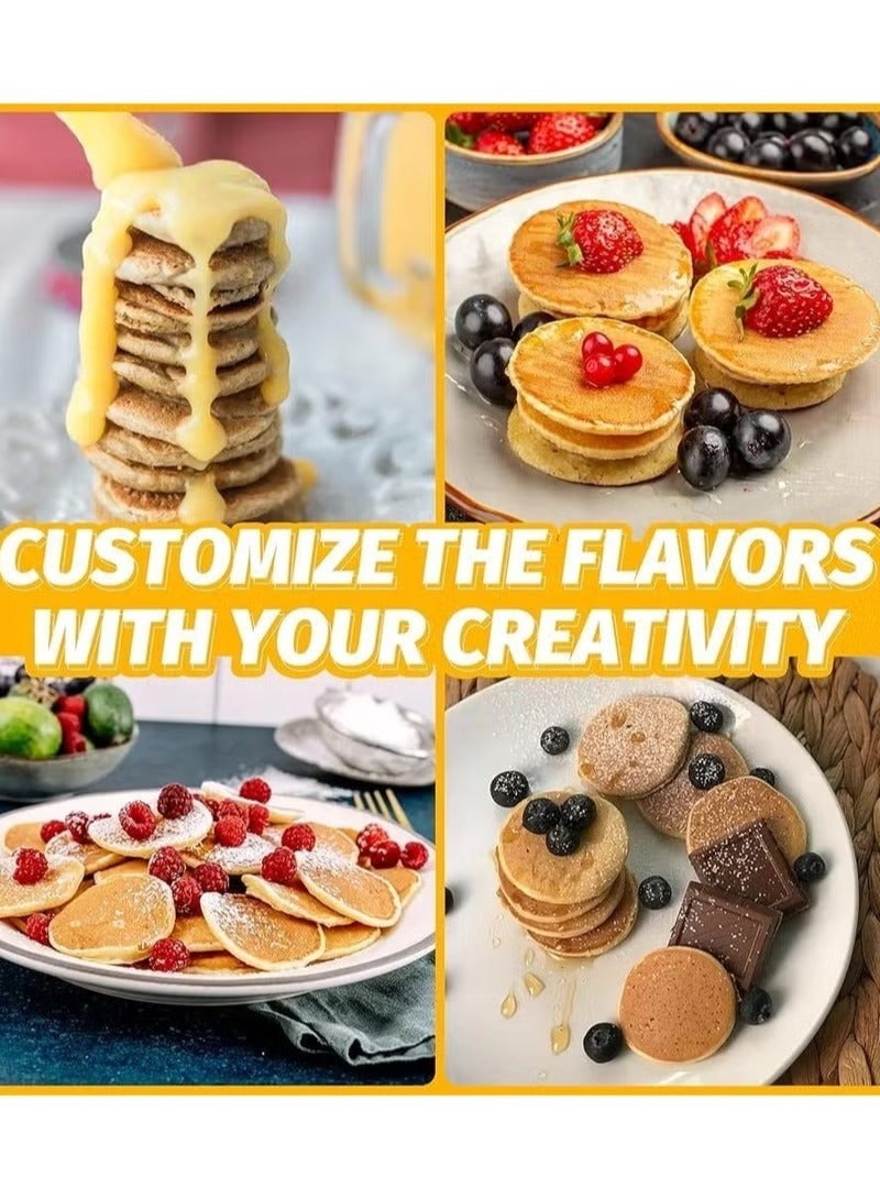 Denx Pancake Maker 1000W Black 14 pieces - Image 3