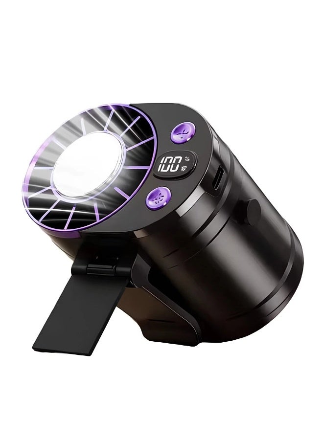 Portable Waist Worn Cooling Fan Rechargeable Personal Neck Fan for Outdoor - Image 1