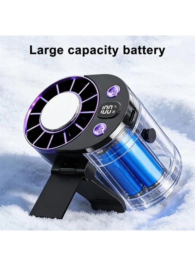 Portable Waist Worn Cooling Fan Rechargeable Personal Neck Fan for Outdoor - Image 2