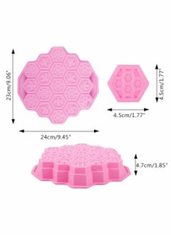Y&D 2 Pack Silicone Ice Molds Trays MoldReusable Bakeware Maker Stick Kitchen Baking Pans Cube for Making Candy Chocolate Muffin Cup, Pink & Purple  - Image 4