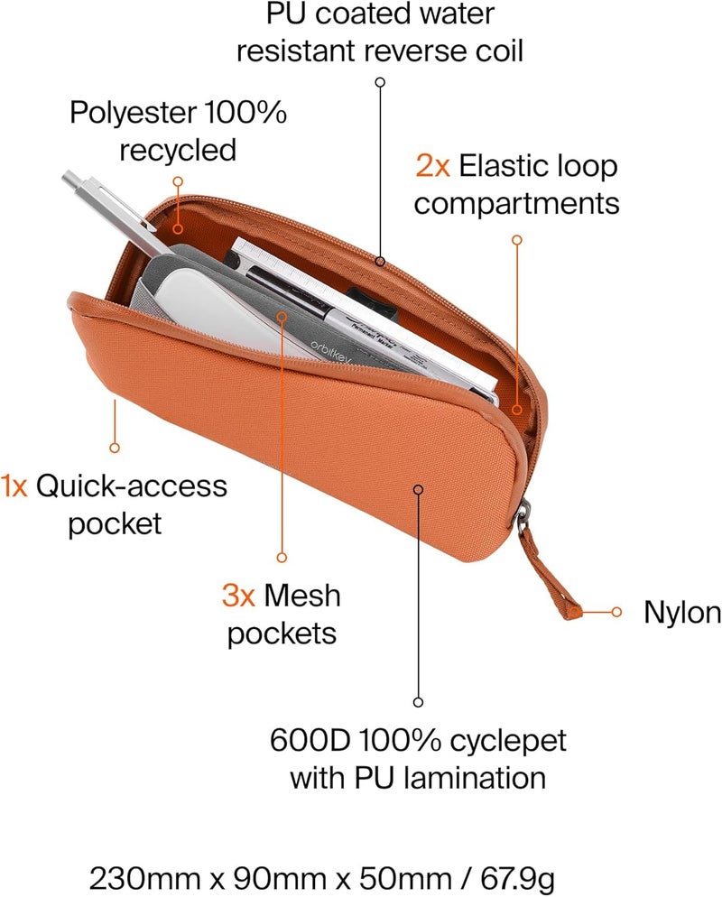 Orbitkey Orbitkey Pencil Case  Terracotta - Image 5