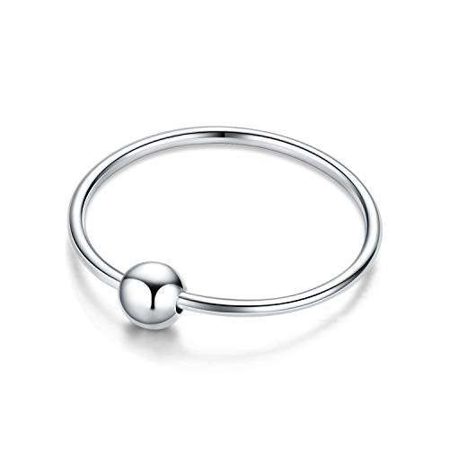 JUSTKIDSTOY Sterling Silver Cartilage Earrings Thin Small Hoop Earring Hypoallergenic Mini Tiny Ear Piercing Endless Ball Bead Nose Sleeper for Women (3 Pairs Silver-10mm) - Image 4