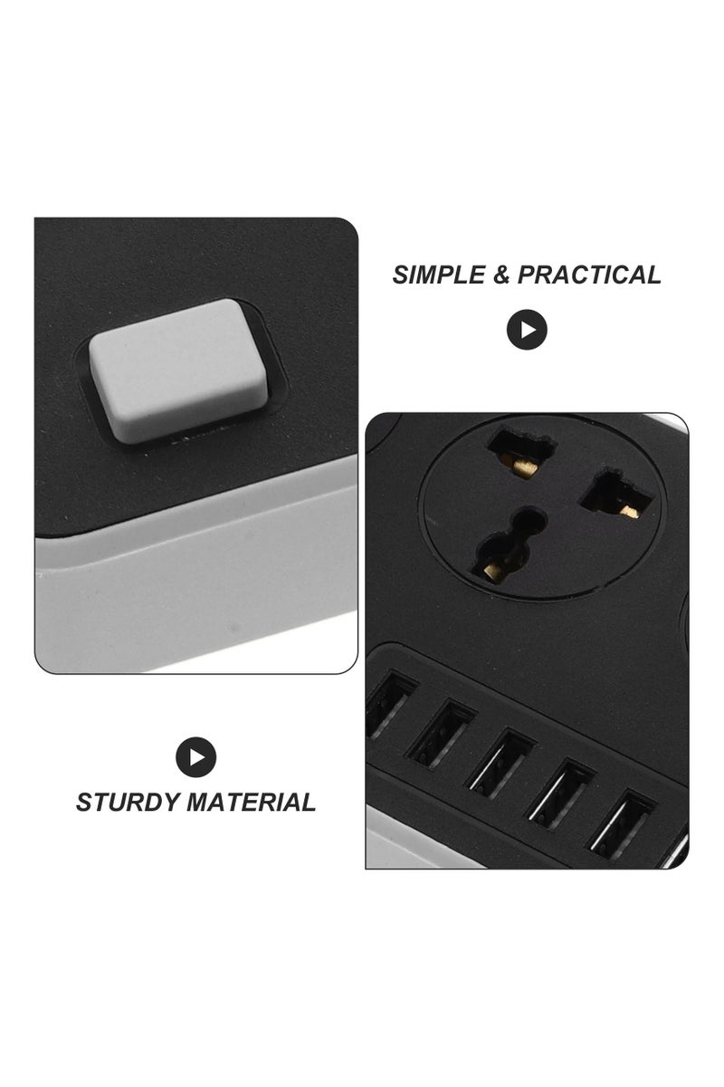 6 USB Auto Max 3.4A USB +  3 Power Socket Anti-static Power Socket with 6 USB Ports Universal Charging Socket with 2M Bold Extension Cord - Image 3