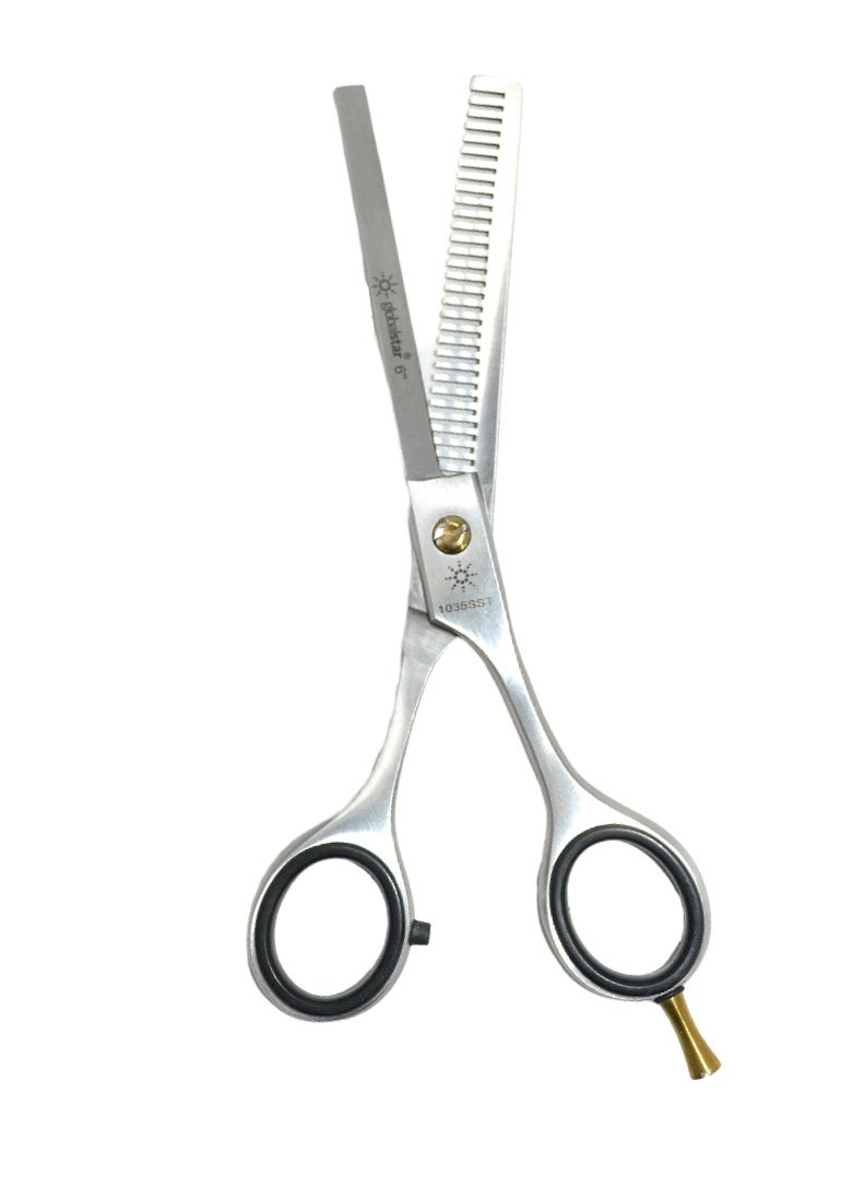 globalstar Globalstar Professional Barber Thinning Shears 6'' - Stainless Steel Hair Texturizing Scissors with Comfort Grip  - Image 1