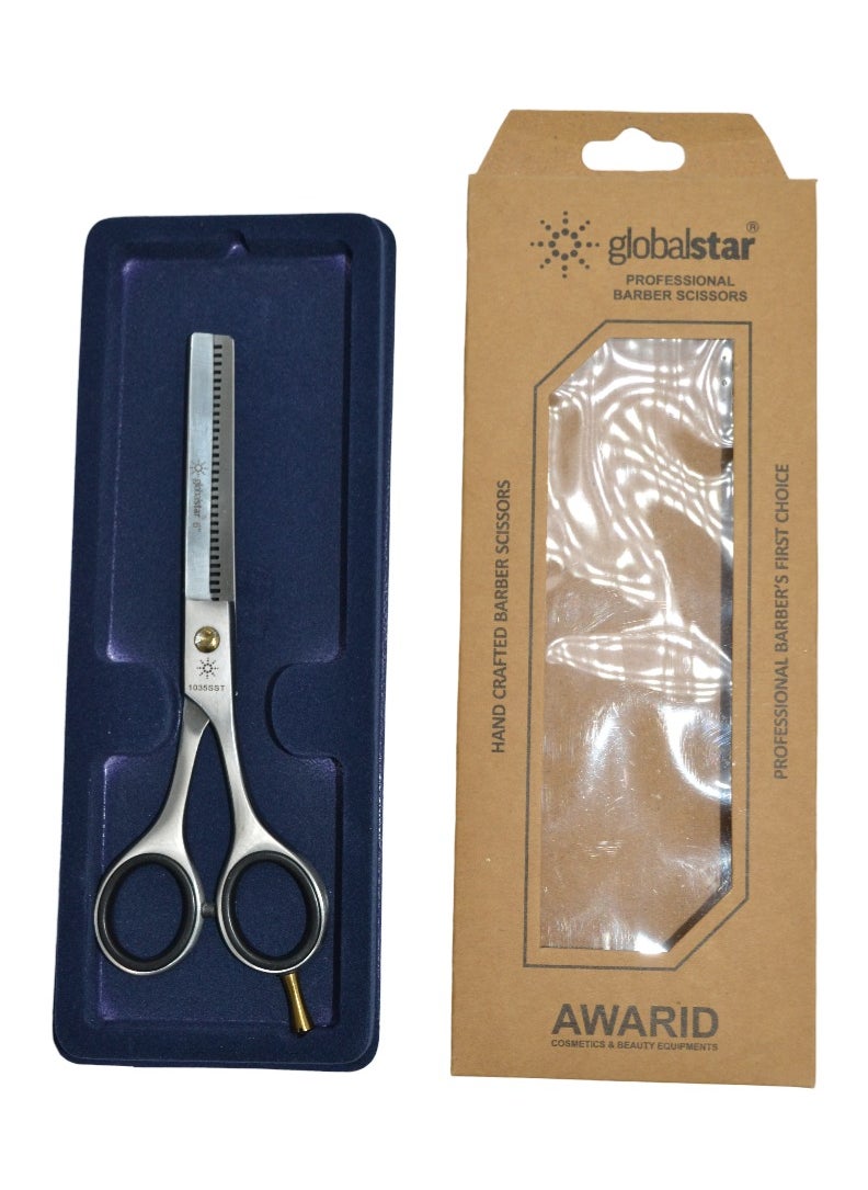 globalstar Globalstar Professional Barber Thinning Shears 6'' - Stainless Steel Hair Texturizing Scissors with Comfort Grip  - Image 4