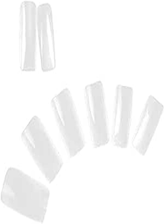 Nail Supplies Beauty Accseeories 500 Pcs French Style Manicure Solid color Transparent False Fake Nail Art Finger Tips