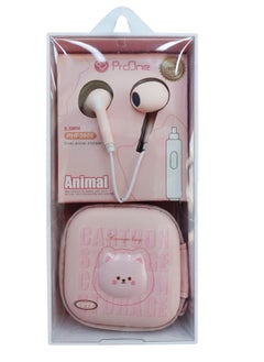 ProOne ProOne PHF3908 Handsfree With Cute Carrying Case,Wired In-Ear Headphones with Mic & Volume Control, Noise Isolating, Beautiful Design, 14.2mm Speaker, 3.5mm, Lightweight, Earphone For Kids and Adults  - Image 2
