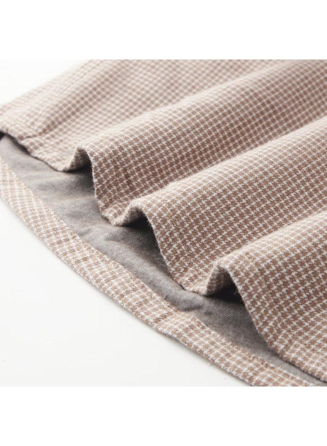 Firs Men's Autumn Winter Long Sleeve Brushed Plaid Shirt With 90% Goose Down Warmth Business Casual Commuter Top - Image 3