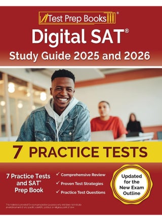 Digital SAT Study Guide 2024 and 2025: 7 Practice Tests and SAT Prep Book [Updated for the New Exam Outline] - pzsku/Z828AF46C1A4B359E60BCZ/45/_/1737570840/175c4748-9905-4e78-a7e6-85083151f46a