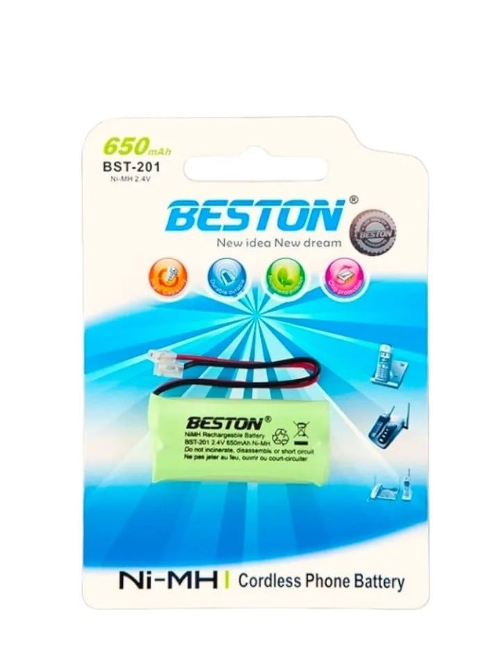بيستون بطارية هاتف لاسلكي قابلة لإعادة الشحن Beston 201 - Image 1