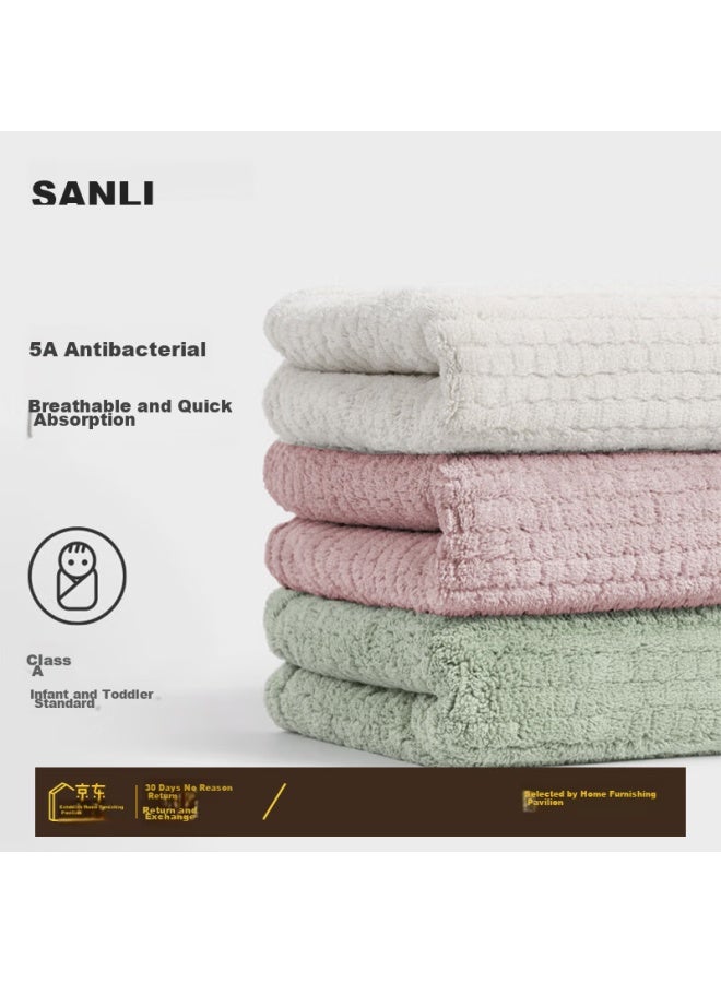 Sanli Antibacterial Towels, 3-pack, High-tech Absorbent Quick-drying Lint-free Face Towels For Men And Women - Image 1
