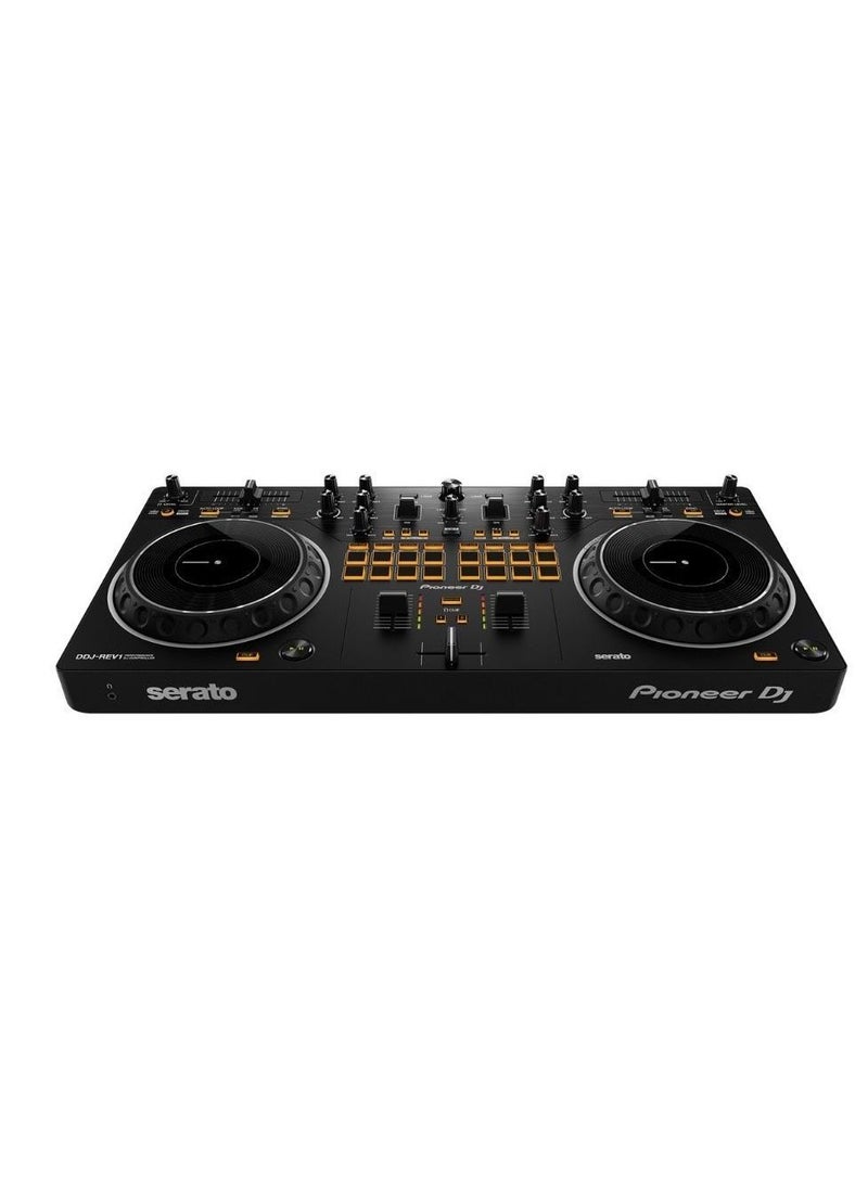 Pioneer DJ - Pioneer DJ DDJ-REV1 Scratch-style 2-channel DJ controller for Serato DJ Lite - Black - Image 1