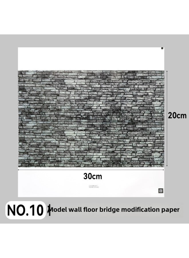 Microscopic Simulation Wall Decal Material Clear Adhesive Backing Multi-Size Plastic Building Model Decoration Sticker DIY-Color:QZ-10  - Image 1