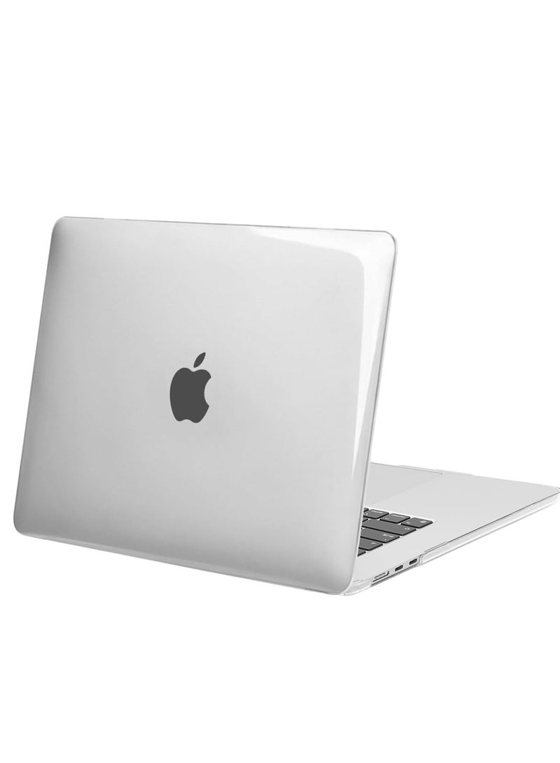 متوافق مع حافظة MacBook Air مقاس 13.6 بوصة إصدار 2022 2023، شريحة A2681 M2 مع شاشة عرض شبكية العين السائلة ومعرف اللمس، غطاء حماية من البلاستيك الصلب، شفاف كريستالي - Image 3
