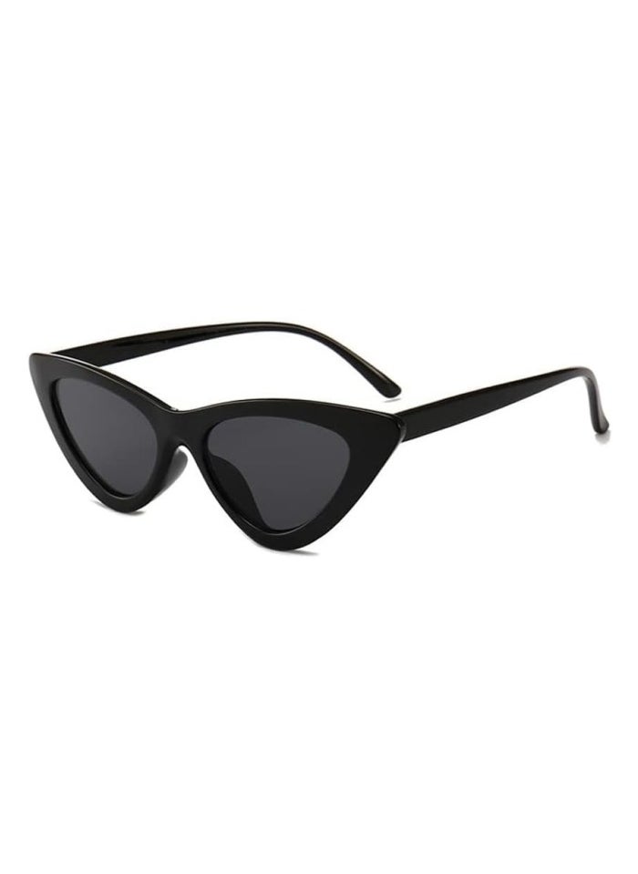 Generic Women's Cat Eye Sunglasses - Vintage Oversized Plastic Frame Retro Mod Style UV400 Protection Sunglasses for Women Fashion Square Face Slimming  - Image 1