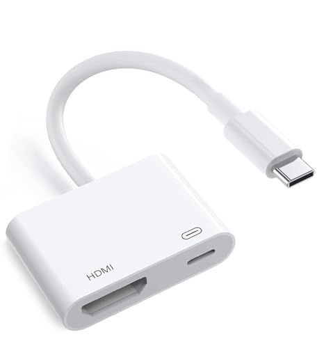 Wahbite USB-C to HDMI Adapter 4K@60Hz for iPhone 15 16 MacBook Pro Air iPad Pro, USB 3.1 Type C Digital AV HDMI 2.0 Cord Compatible with Samsung Galaxy S25/S24/S23/S22, Pixelbook, XPS and More - Image 1