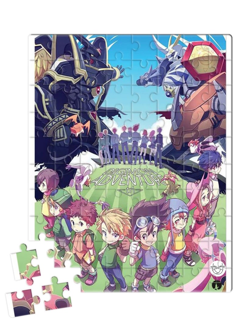 Reeman Design Puzzle printed with the design of Digimon Adventures