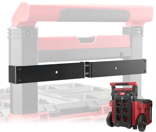 BPOPO Packout Compact Mounting Plate Holder Compatible with Milwaukee 48228426 Rolling Toolbox Mounted on Packout Toolbox Handle Mounting Plate for Tool Storage Organization - Image 1