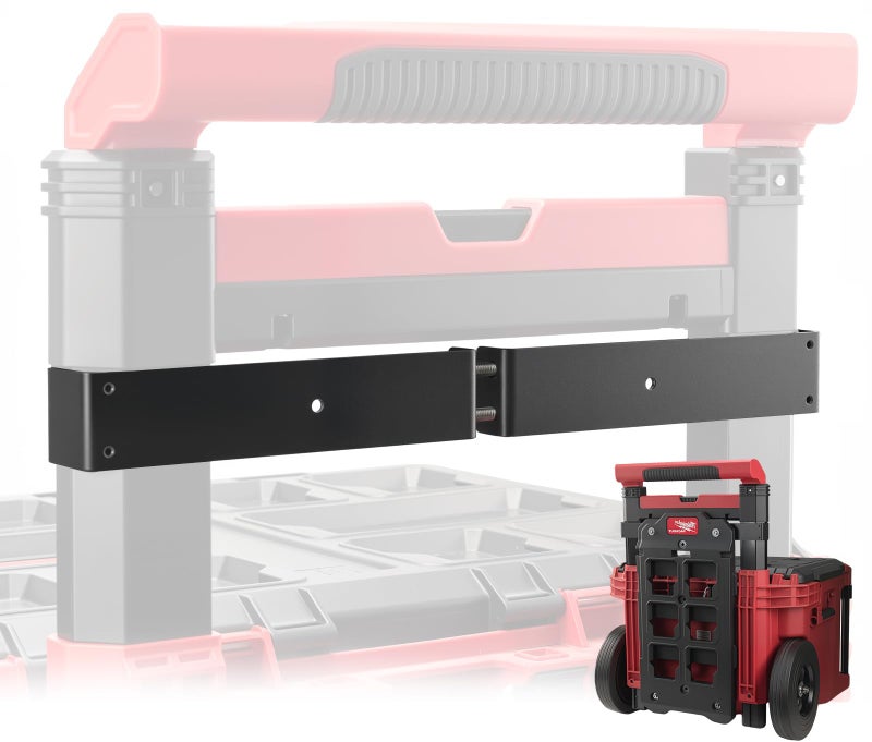 BPOPO Packout Compact Mounting Plate Holder Compatible with Milwaukee 48228426 Rolling Toolbox Mounted on Packout Toolbox Handle Mounting Plate for Tool Storage Organization - Image 2