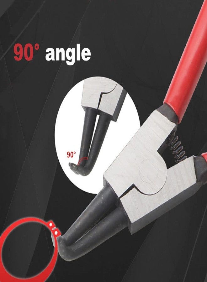 Utoolmart Internal Snap Ring Pliers 7 Inch 90 Degree Bent Retaining Ring Pliers Precision Circlip Pliers - Image 5