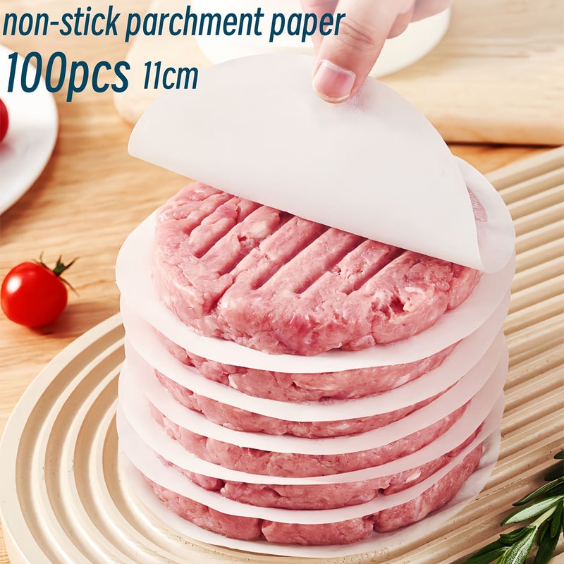 100 White Oil Absorbing Baking Liners Air Fryer Grill Greaseproof Paper - Image 1