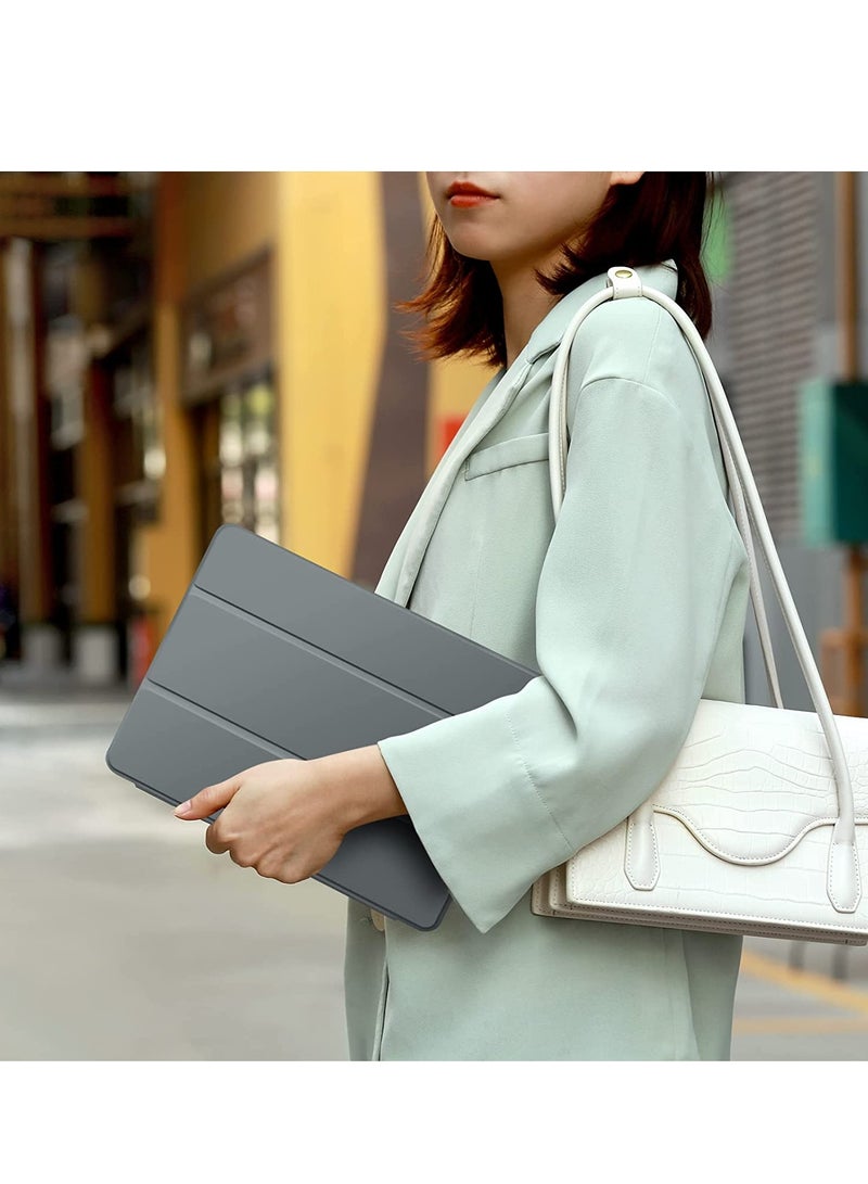 ELTRAZONE Case Compatible with iPad 9th/8th Generation Case/iPad Case 10.2 Inch 2021/2020/2019, Premium PU Leather + Soft TPU Back Case with Pencil Holder, Auto Sleep/Wake iPad Cover - SpaceGrey - Image 3