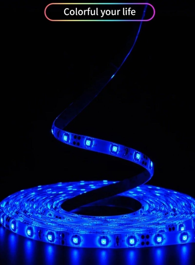 AL THURAYAT 1 M- with RGB LED light strip, make every moment in your home full of color and life, ideal for behind TV screens, under shelves, hotel, car, garden, and parties, with remote control - Image 5
