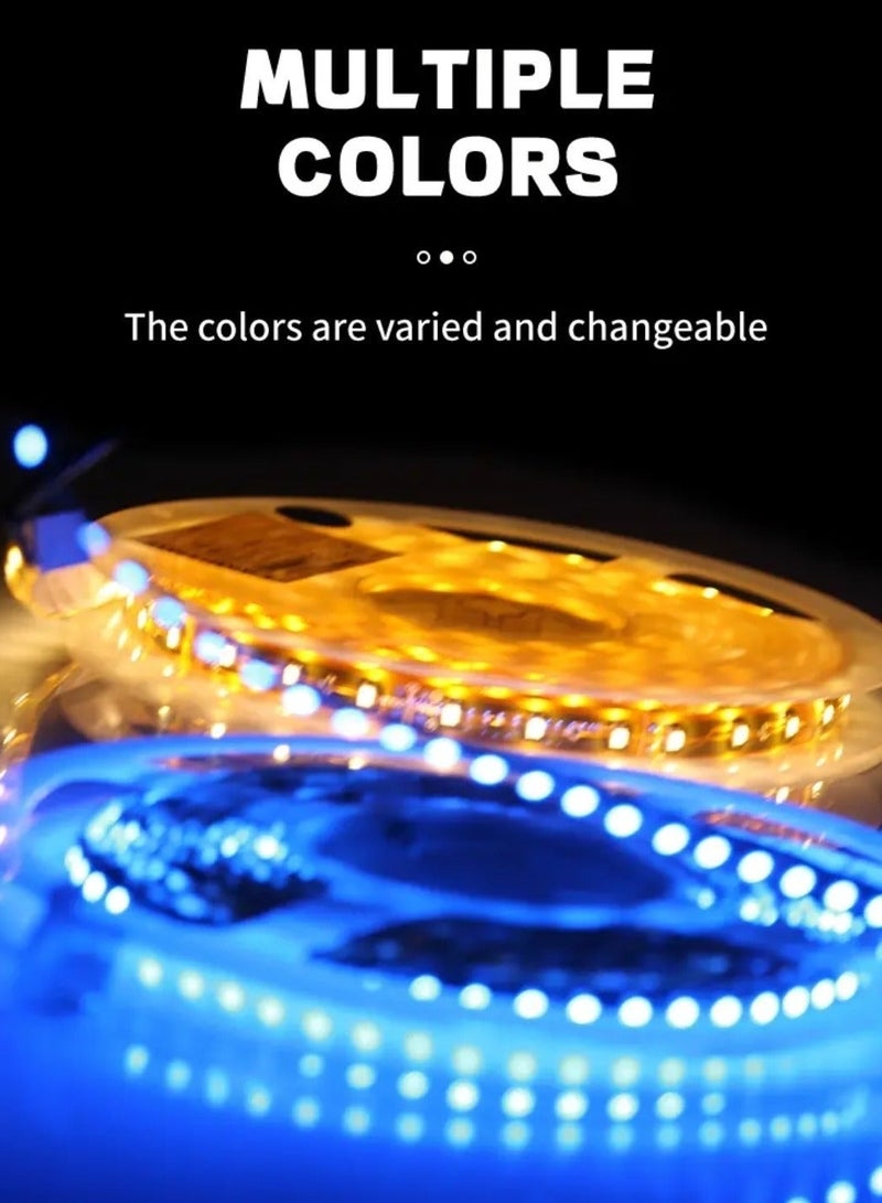 AL THURAYAT 1 M- with RGB LED light strip, make every moment in your home full of color and life, ideal for behind TV screens, under shelves, hotel, car, garden, and parties, with remote control - Image 4