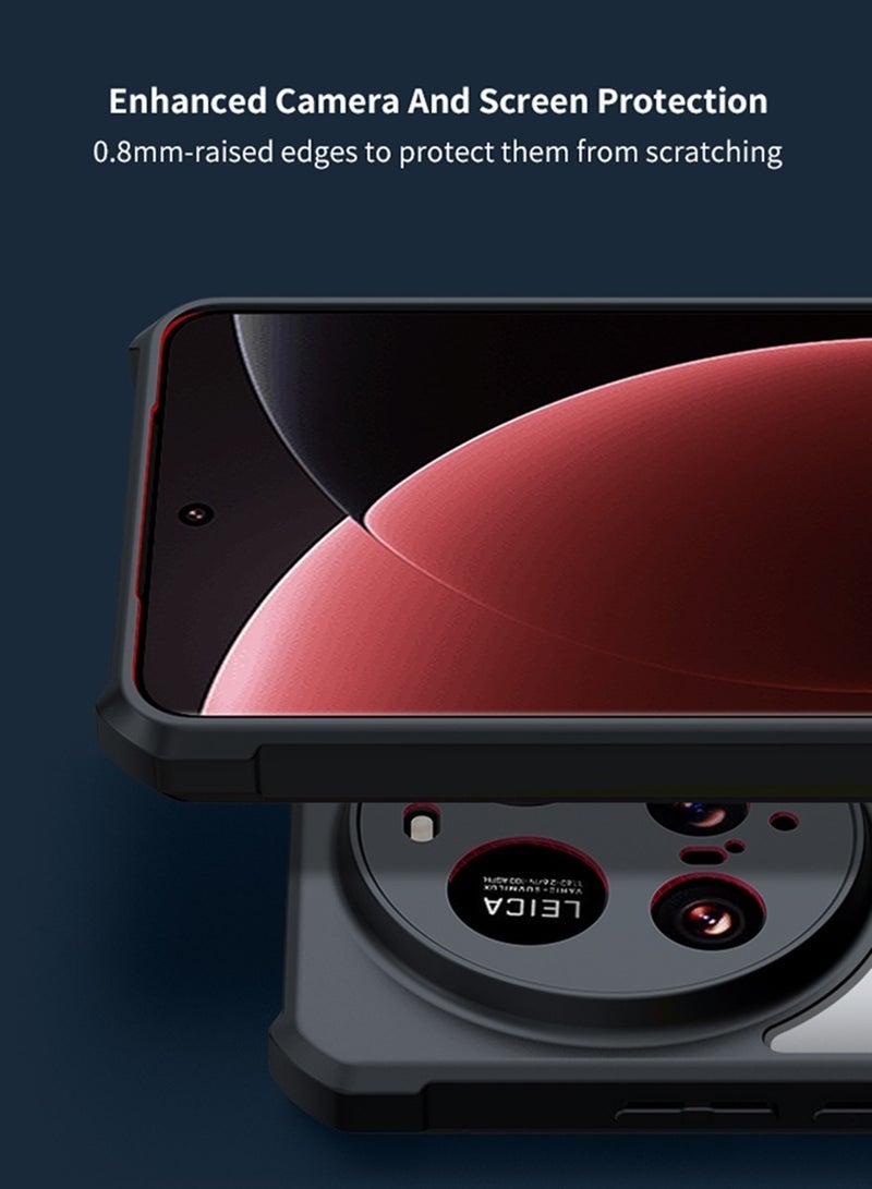 for Xiaomi 15 Ultra Case, Camera Protection, Soft TPU Cover, Transparent/Black - Image 3