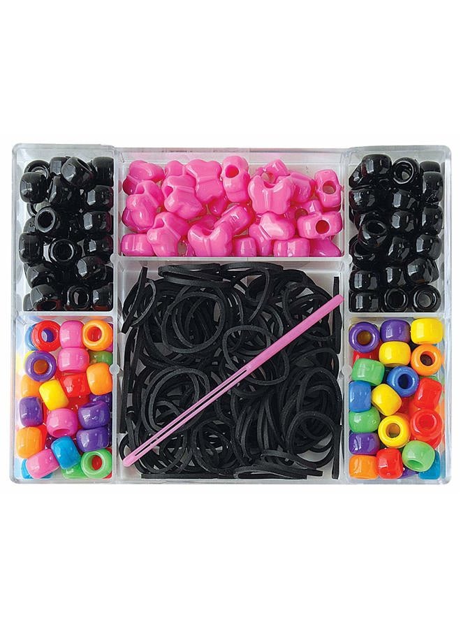 The Beadery Beadery Small Hair Bead Box Kit-Circus, Plastic Elastic, Multicolor - Image 2